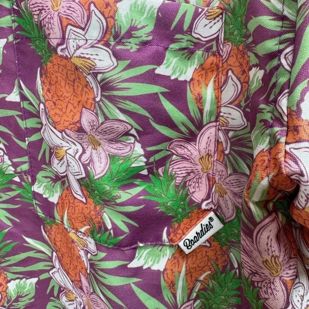 Boardies Aloha Open Collar Button Down Shirt Men’s Size XL - Picture 4 of 5
